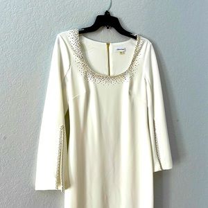 Calvin Klein Winter White Cocktail Dress, Size 6